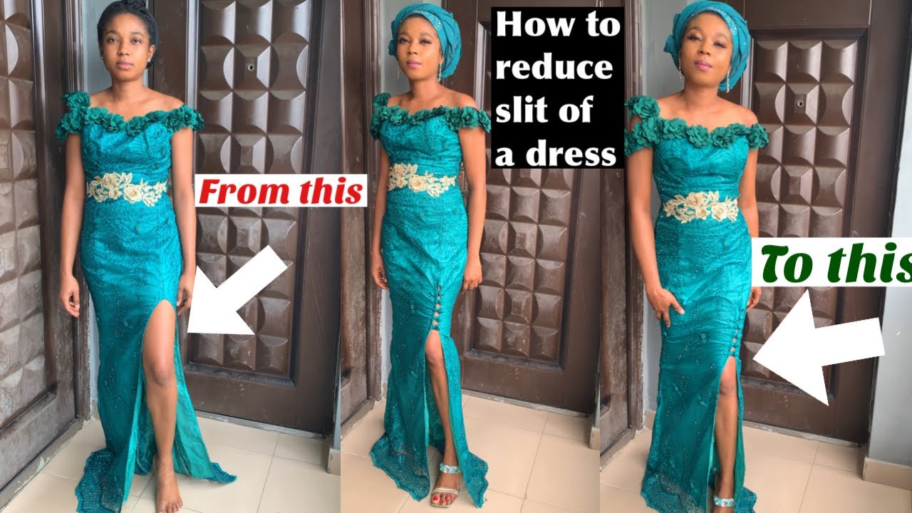 How To Reduce The Slit Of A Dress Or Skirt