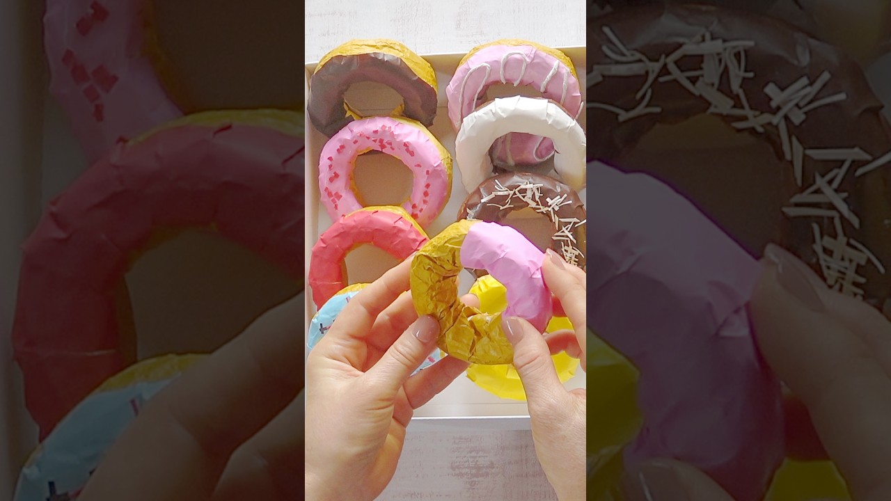 紙でかわいいドーナツを作ろう♪遊ぼう♪ #折り紙 #レクリエーション