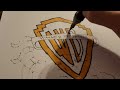 How To Drawing Warner Bros. Television Logo In Coloring (70th Anniversary Special In 2025).