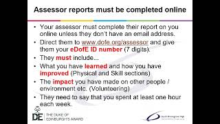 How to get assessors to submit their reports