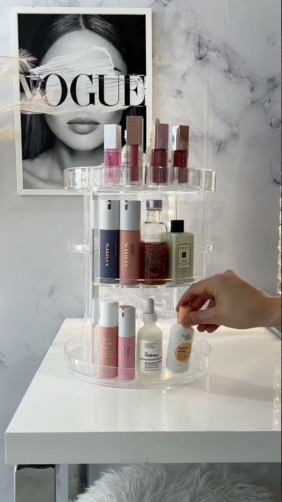 LUVO Rotating Skincare Organiser | Organisation Ideas | Beauty Product Storage