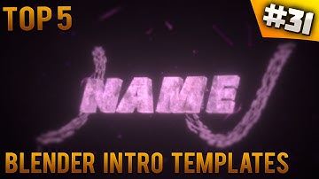 TOP 5 Blender intro templates #31 (Free download)