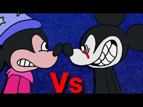 Mickey mouse Vs Suicide Mouse (V1)|Flipaclip Animation