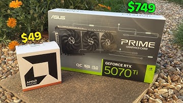 Pairing the $49 Athlon 3000G with a 5070Ti…