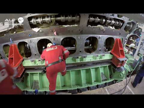 Crankshaft exchange on the MS Zaandam cruise ship