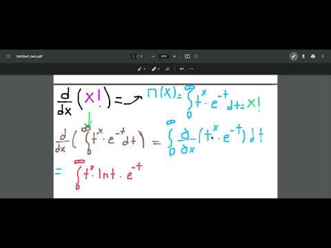 differentiating factorials