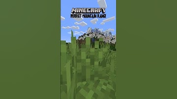 Minecraft PERFECT mountain range 🏔 #shorts #minecraftshorts #minecraft