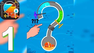 Water Puzzle - Fish Rescue & Pull The Pin - Gameplay Walkthrough Part 1 Levels 1-40 (Android, iOS) screenshot 1