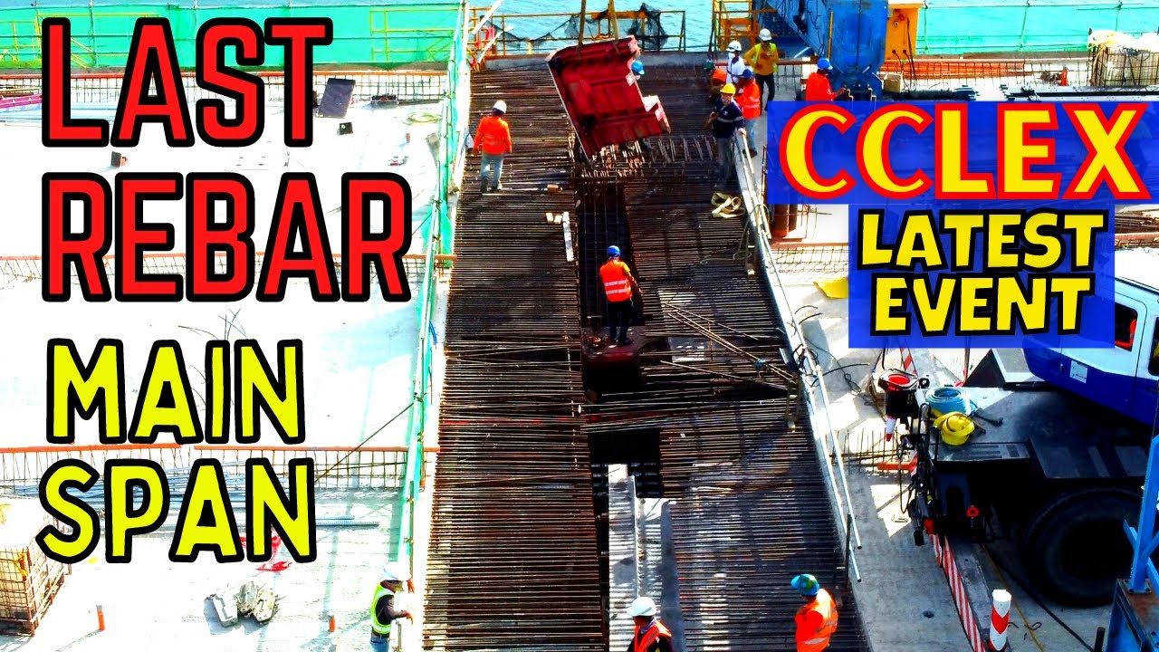 CCLEX UPDATE: 9/14/2021 REMOVAL OF INTERNAL(RED PART)FORMWORK & REBARING LAST SEGMENT