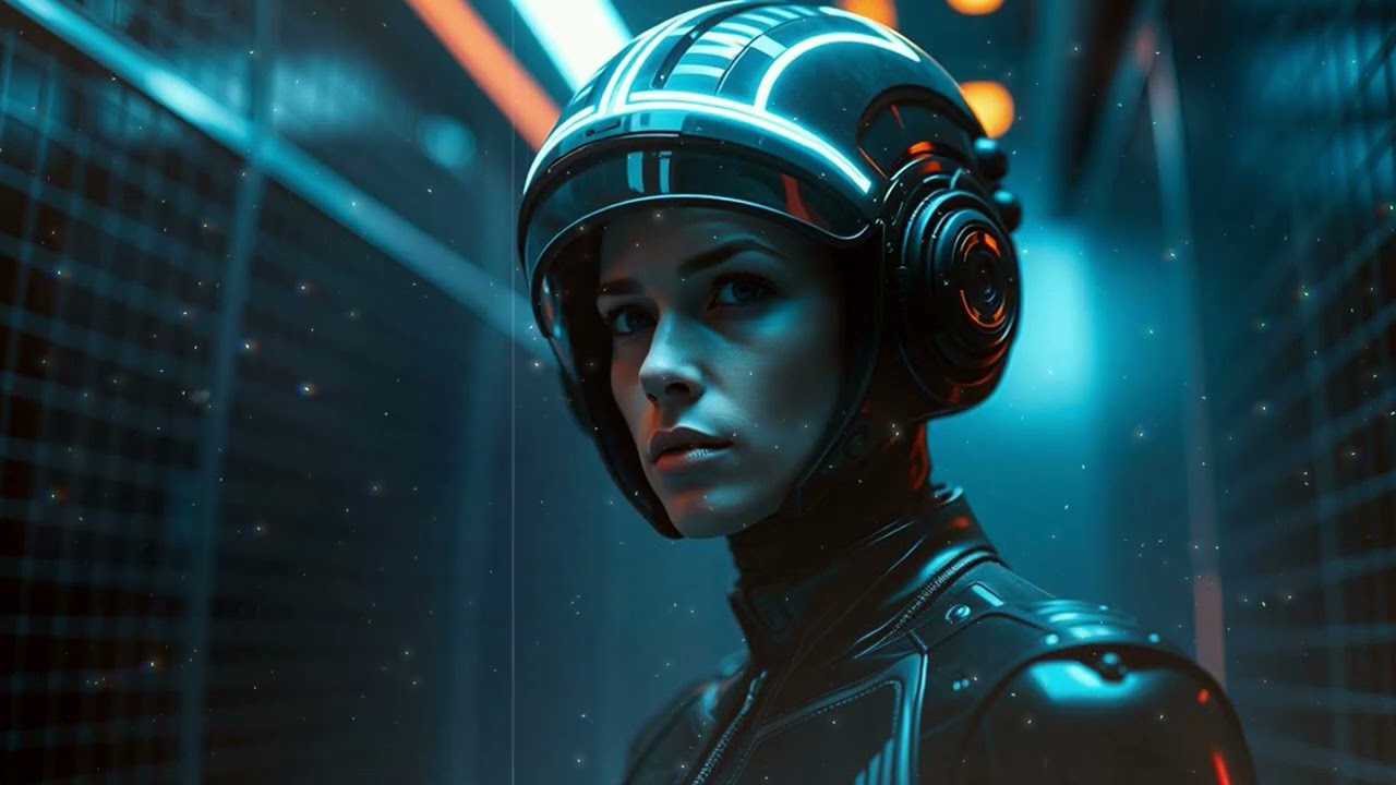 NEON MODE: Rainy Drive // late-night focus // hologram-lit café 🌧️