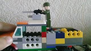 Лего военный джип самоделка