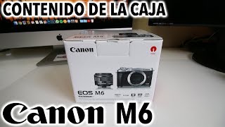 Canon EOS M6 | Contenido de la caja