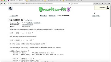 Practiceit ListNodes part III