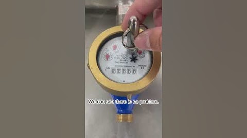 Magnet attack on mechanical water meter