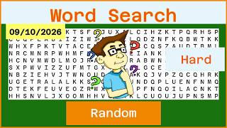 Word Search Hard - Random - 09/10/2026