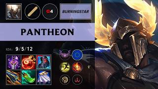 (G4 burningstar) Pantheon Mid vs Yasuo - EUW Master Patch 26.14