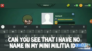 Mini militia blank name trick