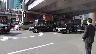 総理大臣専用車 警護車列 土橋 安倍総理乗車 18 3 26 Motorcade Of Japanese Prime Mimister Youtube