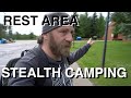 Highway Rest Area Stealth Camping