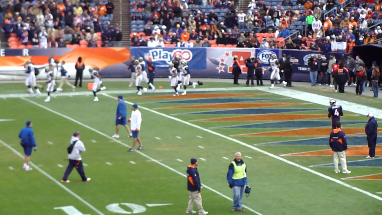 Denver Broncos - Warm ups - YouTube
