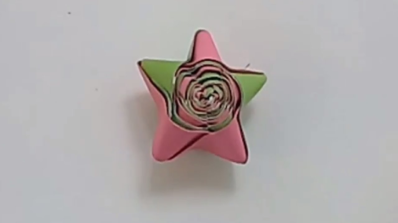 How to make a paper straw star - make rainbow origami straw stars - origami modular star