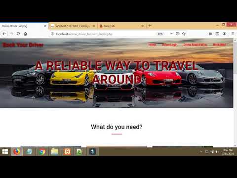 Online Driver Booking Project PHP MYSQL Bootstrap | By Pankaj Panjwani