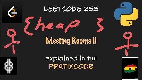 Meeting Rooms II - Leetcode  253 -  Python  - Heap - Twi