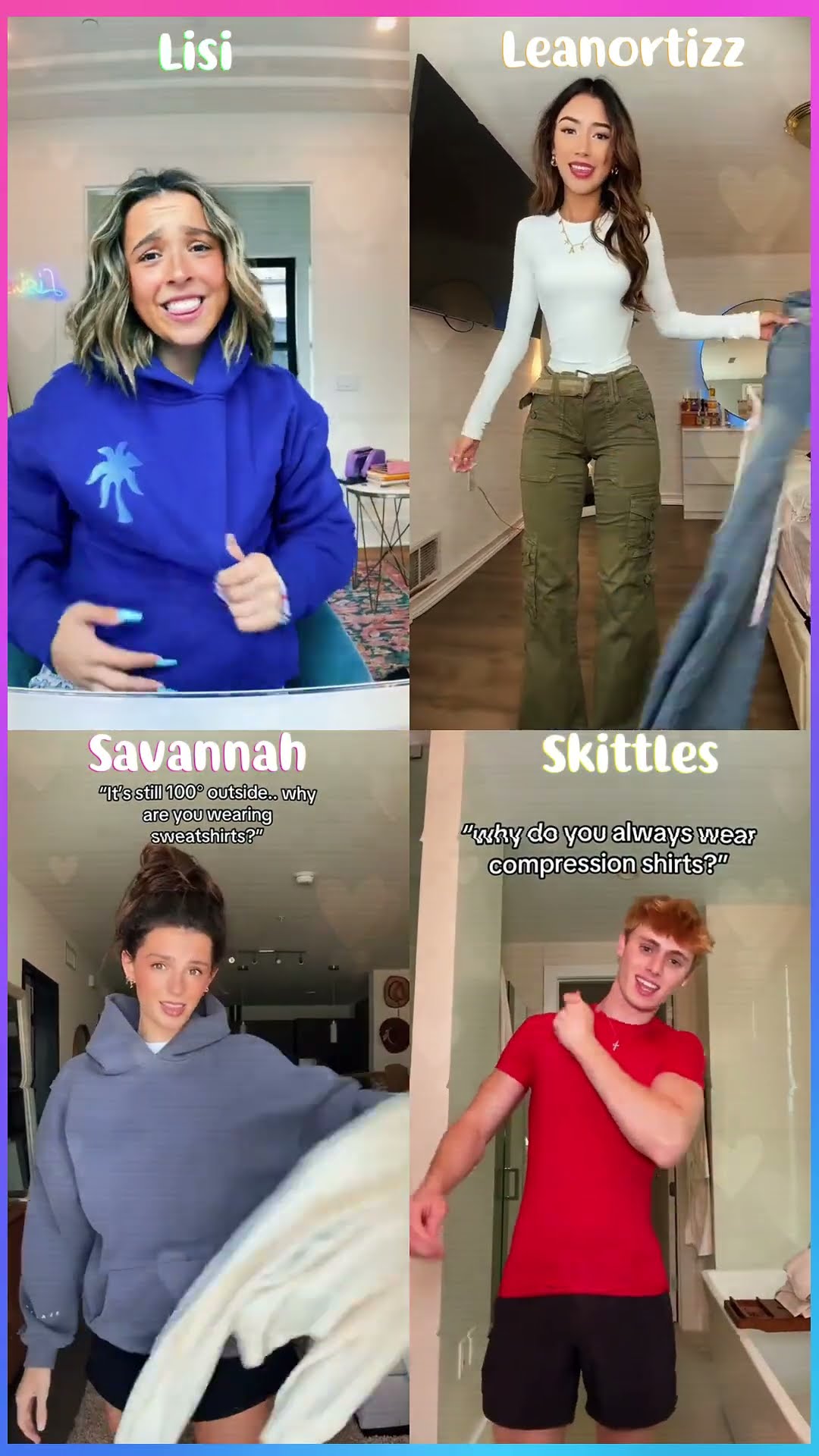 I Can't Take This Off - Lisi x Leanortizz x Savannah x Skittles #shorts #dance #tiktok