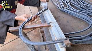A simple idea for bending metal window iron