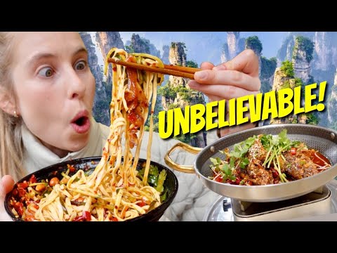 Avatar Mountain FOOD ADVENTURE! Eating what the locals eat!