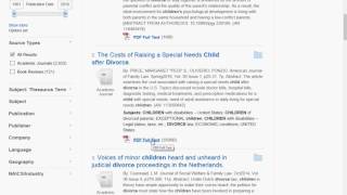 How to find an article using a library database Profile