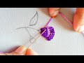 Easy and unique hand embroidery flower stitching, Creative Crafts Embroidery