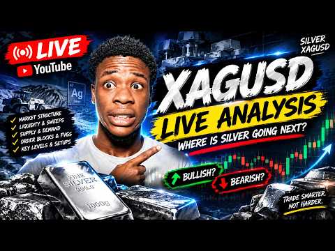 XAGUSD LIVE ANALYSIS — WHERE IS SILVER GOING NEXT? | Liquidity, Market Structure & Setups