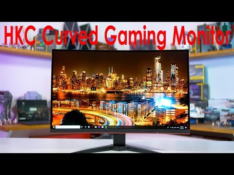 Video HKC 24 Inch Curved 1080P LED White Gaming Monitor... - youtube