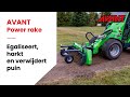 AVANT power rake top soil leveller