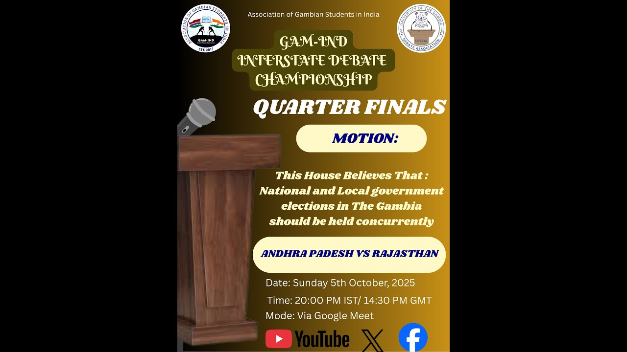 4rd Interstate Debate Championship | Andhra Pradesh VS Rajasthan