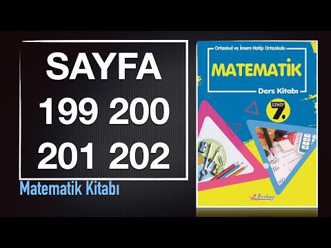 7. Sınıf Matematik Ders Kitabı BERKAY YAYIN Sayfa 199 200 201 202 Cevapları