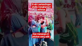 At The End Of The Match Shella Bernadetta Approached Her Sister And Cried In Her Sisters Arms