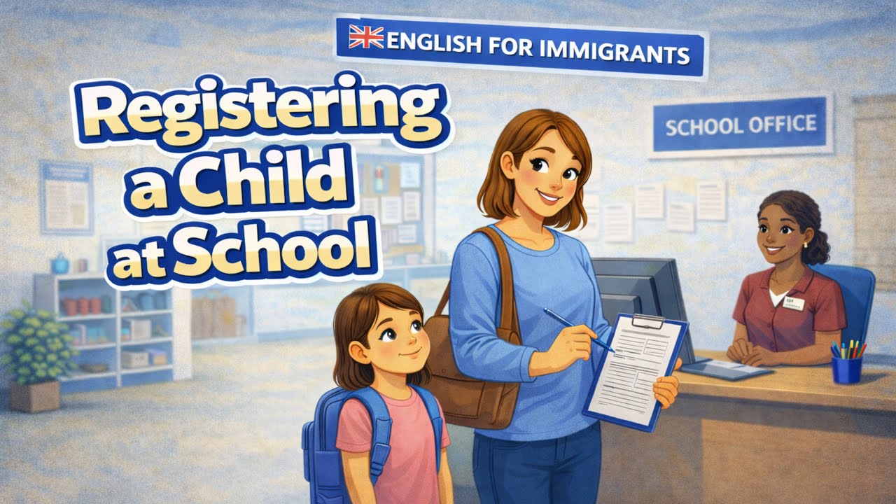 Real School Office Conversation in English