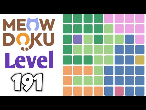 Meowdoku: Brain Puzzle Games Level 191 Walkthrough