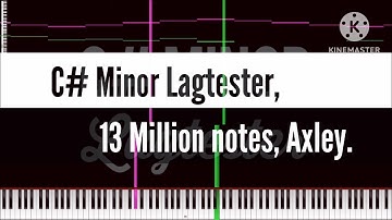 [Black Midi] C# Minor Lagtester, 13 Million notes, Axley.