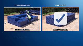 Wavins Adoptable Q-Bic Plus Attenuation crates are faster to install!