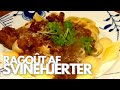 Svinehjerte-ragout tilberedt i Römertopf / Stegeso - Opskrift #113