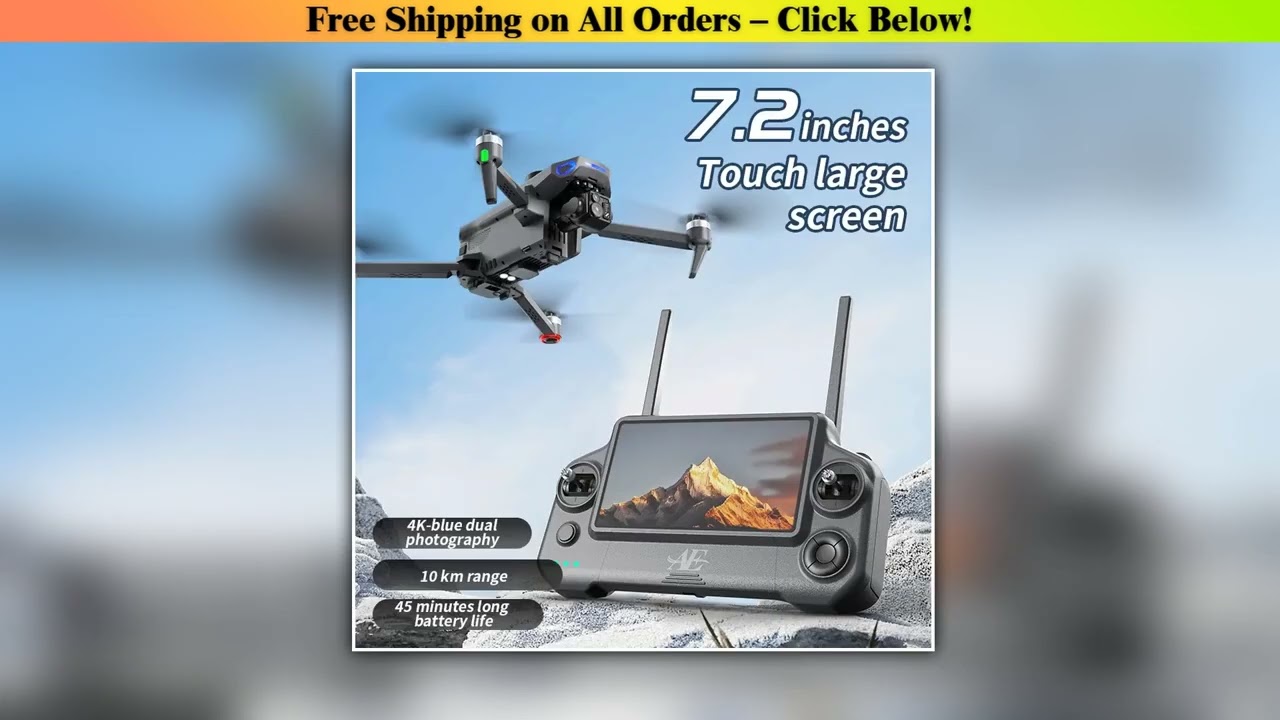 New Ae30 Gps Drone 8k Hd Camera 3 Axes Cardan Wifi Avoid Obstacles Fpv Brushless Touch Screen