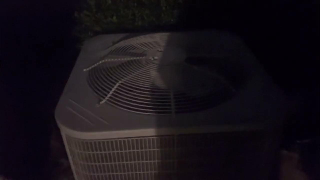 My downstairs air conditioner in defrost mode again YouTube