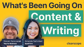 What's been going on with Content & SEO: Panel w/ Amanda Natividad, Steven Ganczaruk, Bernard Huang