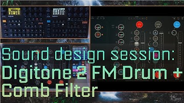 Percussion Sound Design with Digitone 2 (using FM drum engine & comb filters)