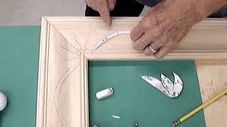 Transferring Design For A Closed Corner Picture Frame