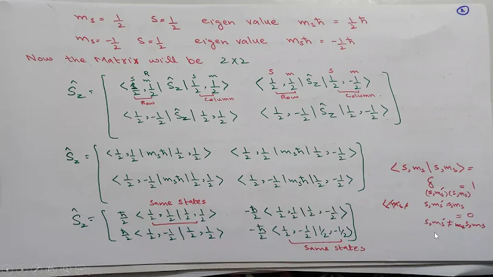 Matrix representation of Spin Angular Momentum in URDU and HINDI