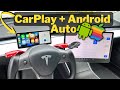 Tesla 9&quot; Touchscreen HD Display ⚡️ Model 3 | Model Y 🔥 CarPlay + Android Auto Instrument Screen